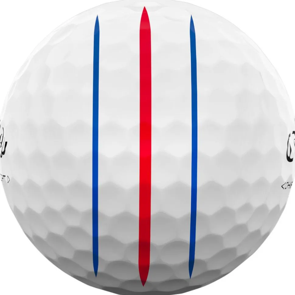 Balles neuves Callaway Golf Chrome Soft Triple Track White