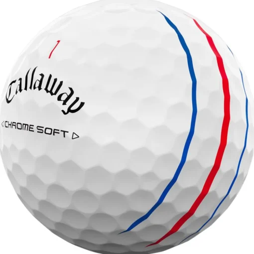 Balles neuves Callaway Golf Chrome Soft Triple Track White