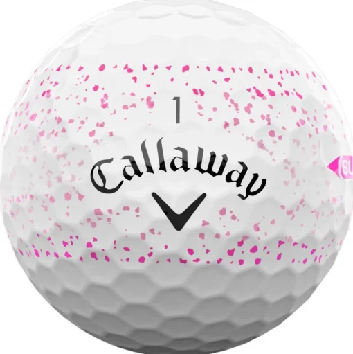 Balles neuves Callaway Golf Supersoft Pink Splatter