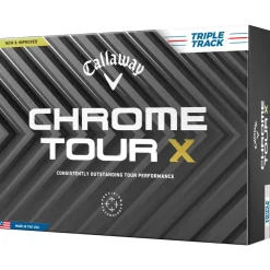Balles neuves Callaway Golf Chrome Tour X Triple Track White