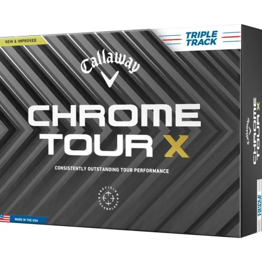 Balles neuves Callaway Golf Chrome Tour X Triple Track White