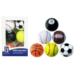 Balles neuves PGA Tour Sport Golf Balls Gift 6 Pack
