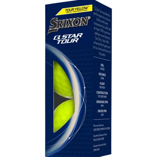 Balles neuves Srixon Q-Star Tour 5 Yellow