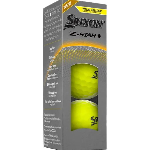 Balles neuves Srixon Z-Star Diamond Tour Yellow