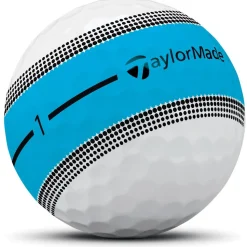 Balles neuves Taylormade Tour Response Stripe Neon Blue