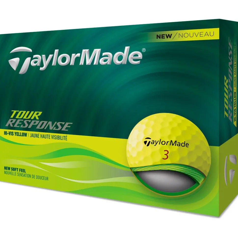 Balles neuves Taylormade Tour Response Yellow