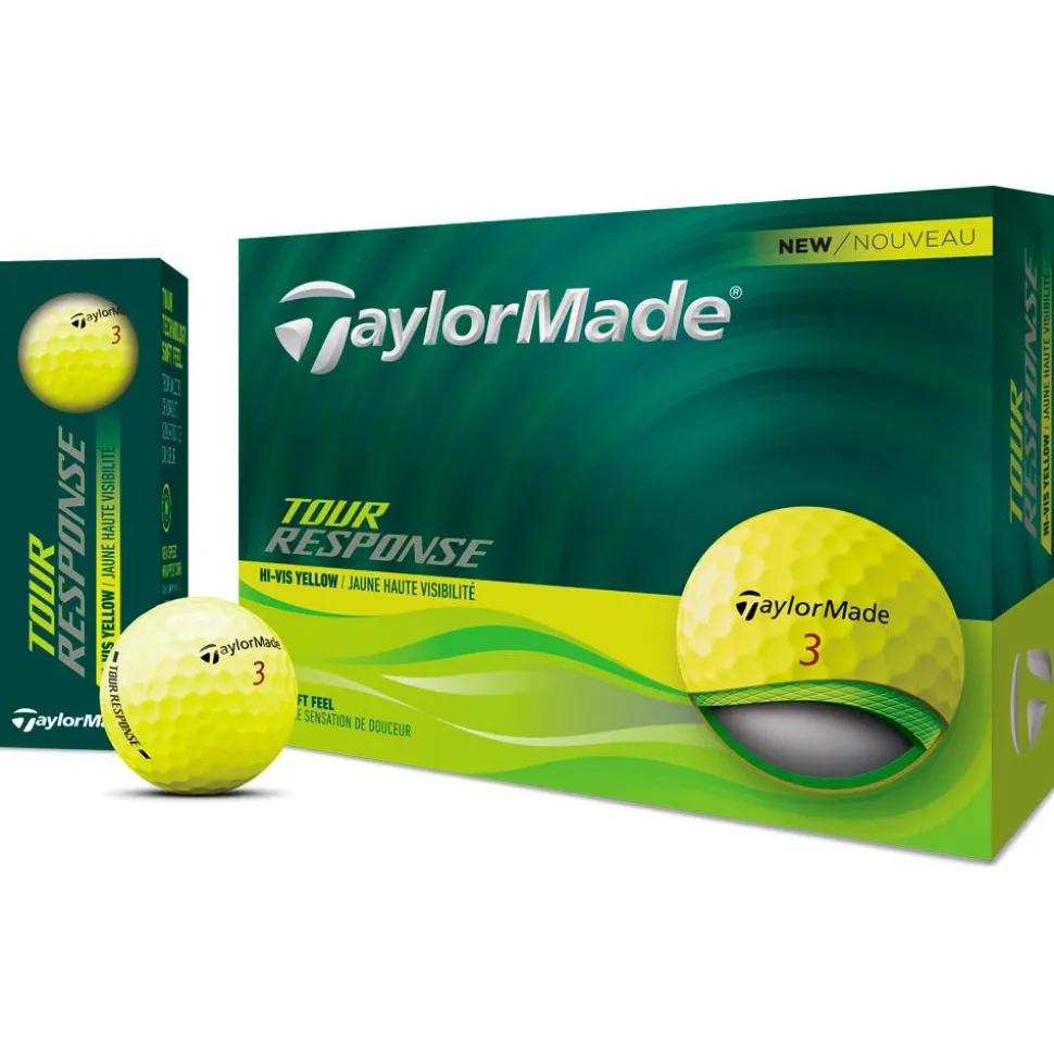 Balles neuves Taylormade Tour Response Yellow