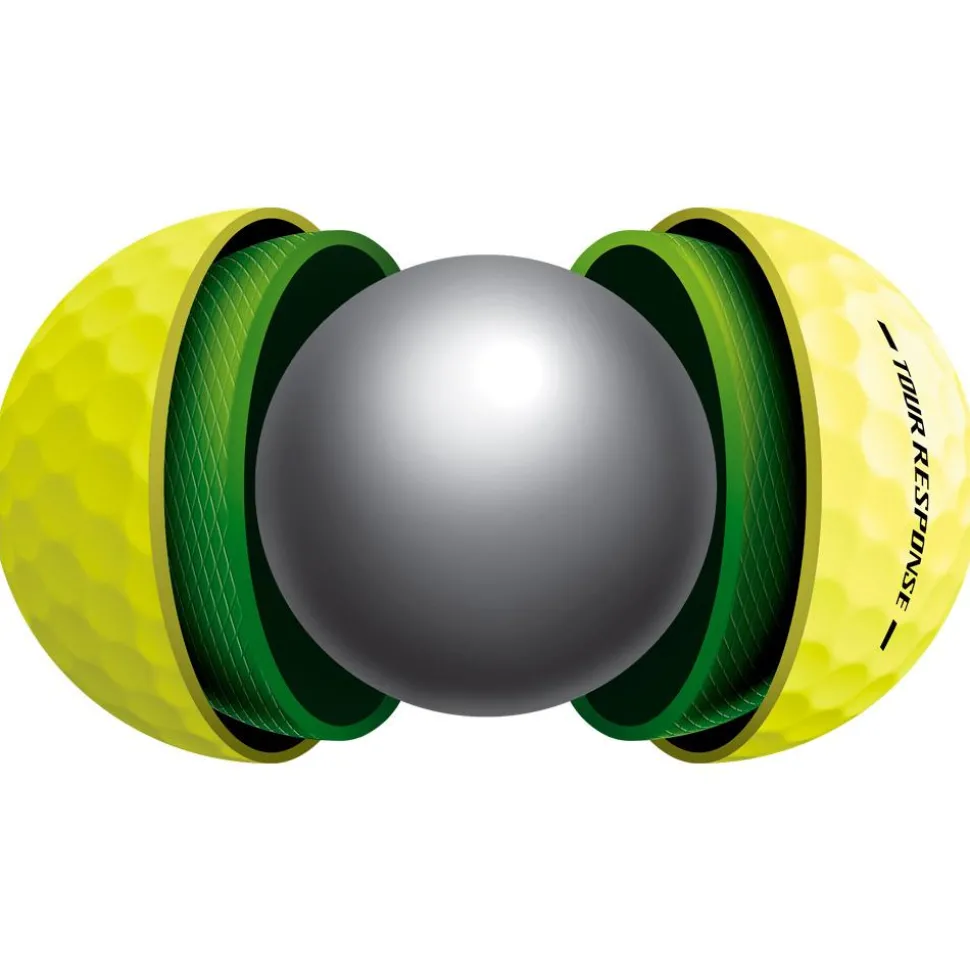 Balles neuves Taylormade Tour Response Yellow