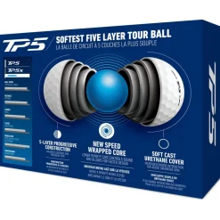 Balles neuves Taylormade TP5 White