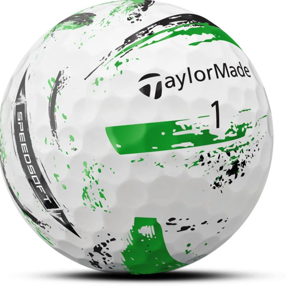 Balles neuves Taylormade SpeedSoft Ink Green
