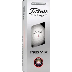 Balles neuves Titleist Pro V1x Elongated Alignement White