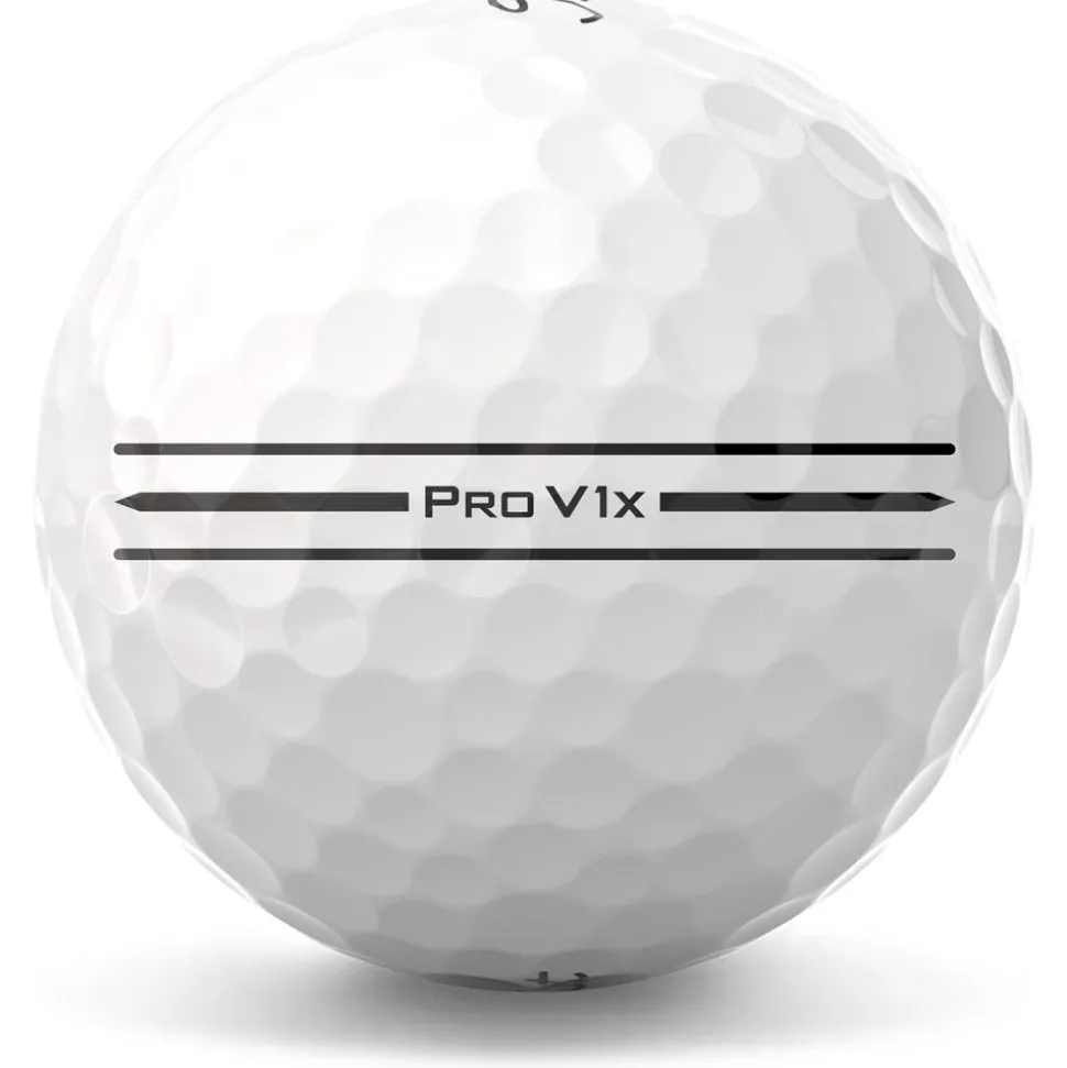 Balles neuves Titleist Pro V1x Elongated Alignement White