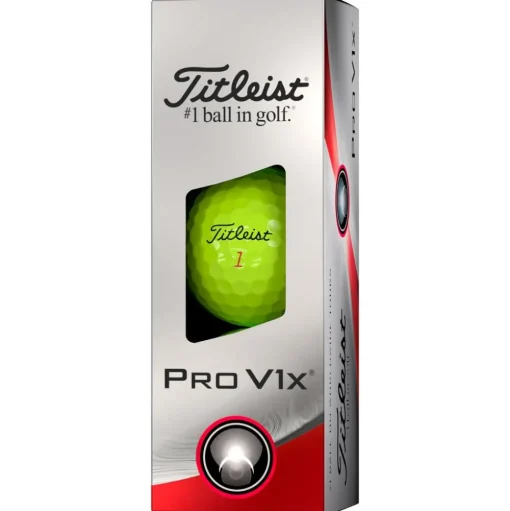 Balles neuves Titleist Pro V1x Yellow