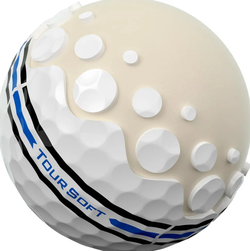 Balles neuves Titleist Tour Soft White AIM 360