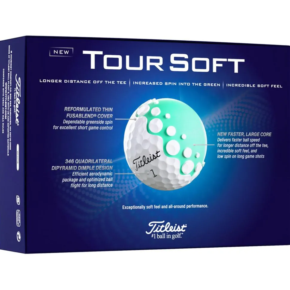 Balles neuves Titleist Tour Soft White