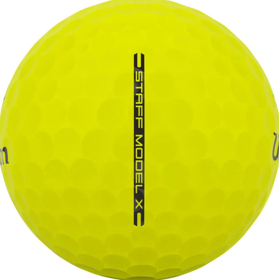 Balles neuves Wilson Staff Model X Yellow