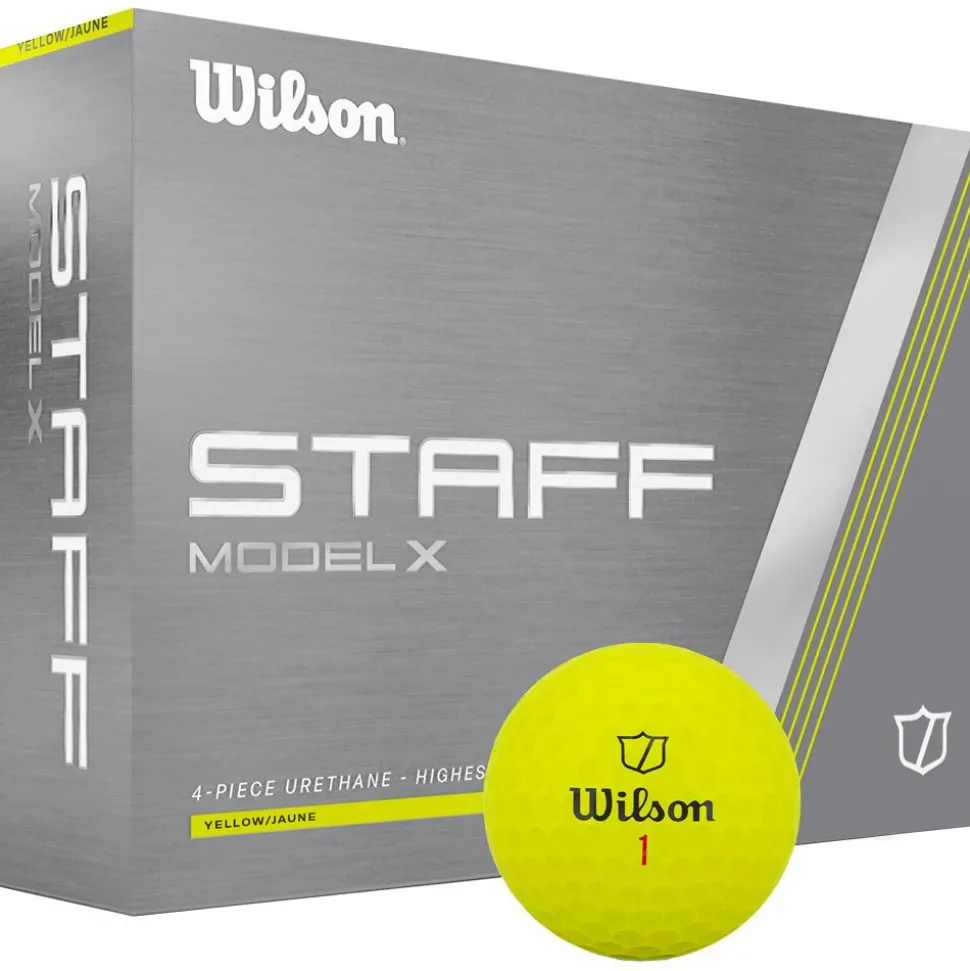 Balles neuves Wilson Staff Model X Yellow