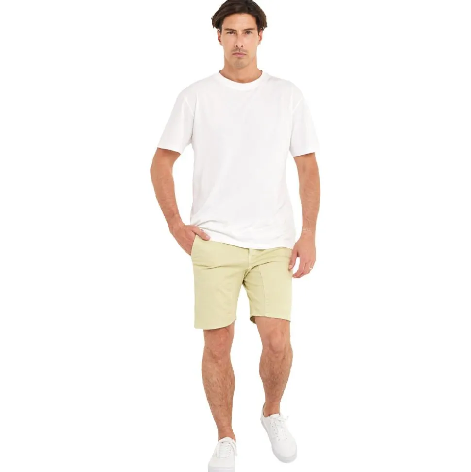 Bermuda Pullin Dening Short Chino Lemongrass