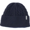 Bonnet Rohnisch Cable Lined Beanie Navy