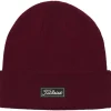 Bonnet Titleist Charleston Cuff Knit Burgundy White