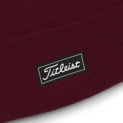Bonnet Titleist Charleston Cuff Knit Burgundy White
