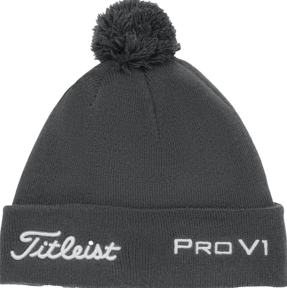 Bonnet Titleist Tour Pom Pom Charcoal White