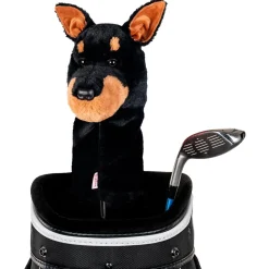 Capuchon de club Daphne Couvre-Bois Peluche Dobermann