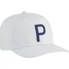 Casquette Puma Golf Heritage P Cap Ash Gray Deep Navy