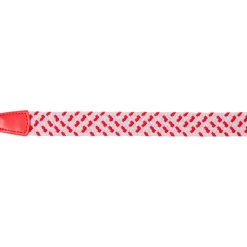 Ceinture Footjoy Women Braided Belt Red White Pink