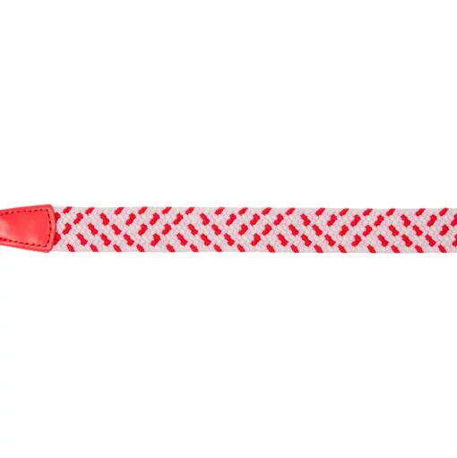 Ceinture Footjoy Women Braided Belt Red White Pink