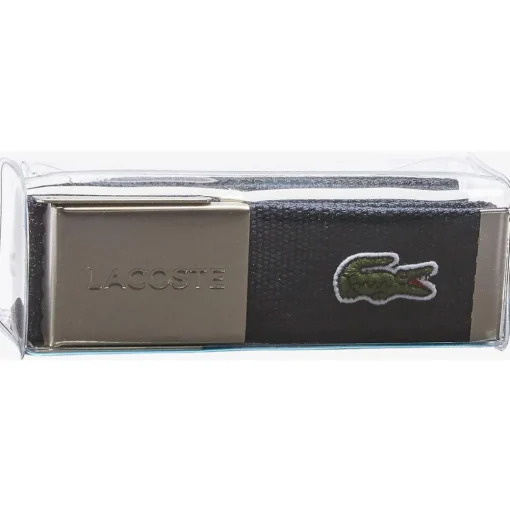 Ceinture Lacoste 40 Woven Strap Marine
