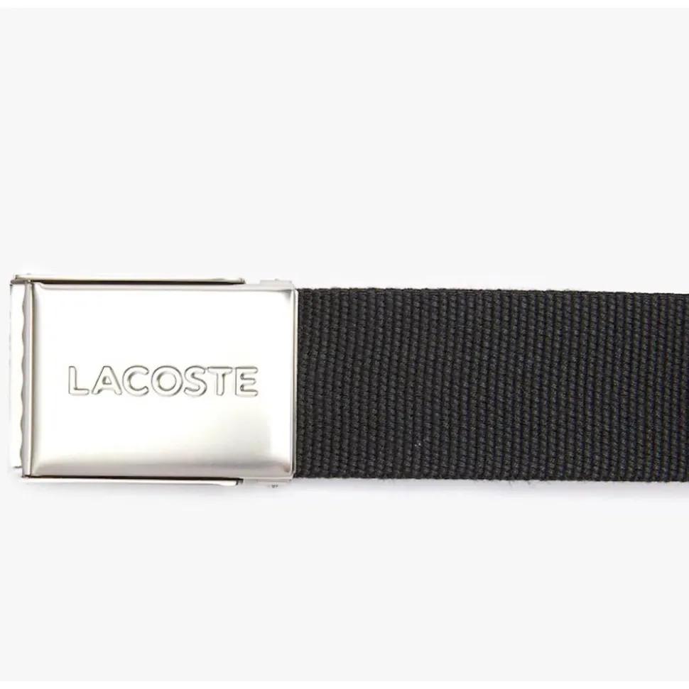 Ceinture Lacoste 40 Woven Strap Noir