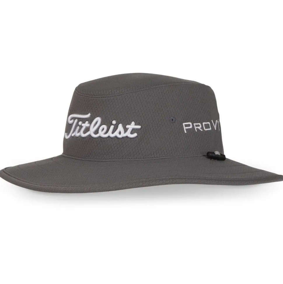 Chapeau Titleist Tour Aussie Charcoal White