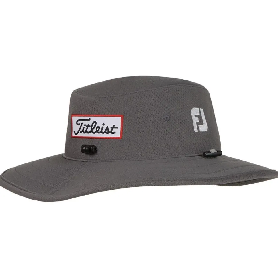 Chapeau Titleist Tour Aussie Charcoal White