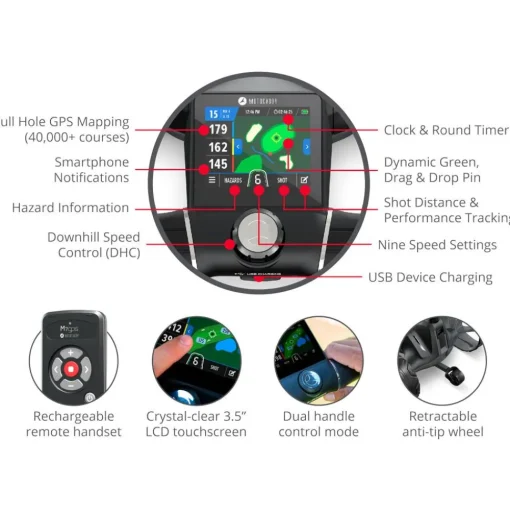 Chariot électrique MotoCaddy M7 GPS Remote