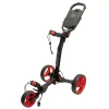 Chariot manuel 3 roues Axglo Tri Lite Noir Roues Rouge