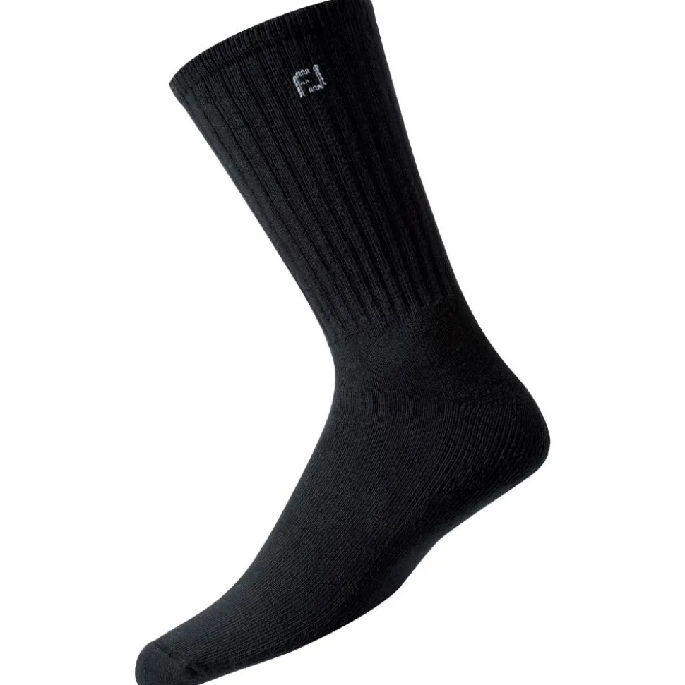 Chaussettes Footjoy ComfortSof Crew 3 Paires Black