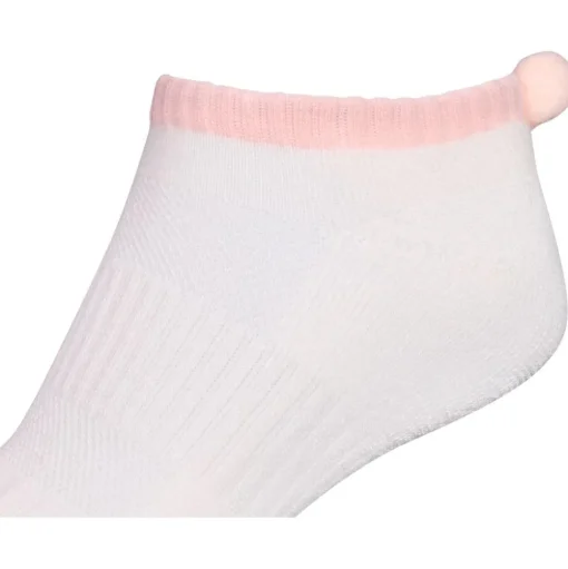 Chaussettes Footjoy Women Prodry Pom Pom White Pink
