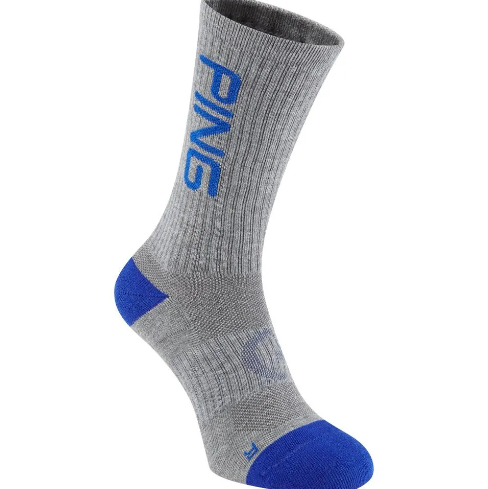 Chaussettes Ping Logo Sock Grey Black Multi