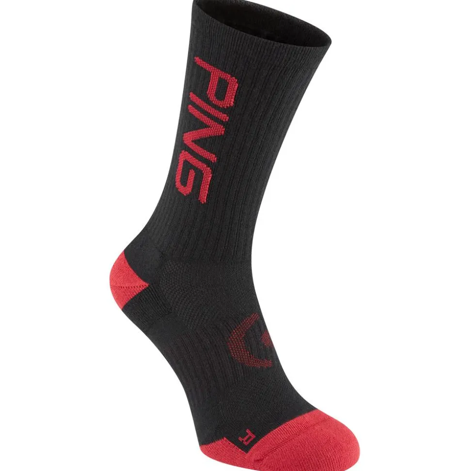 Chaussettes Ping Logo Sock Grey Black Multi