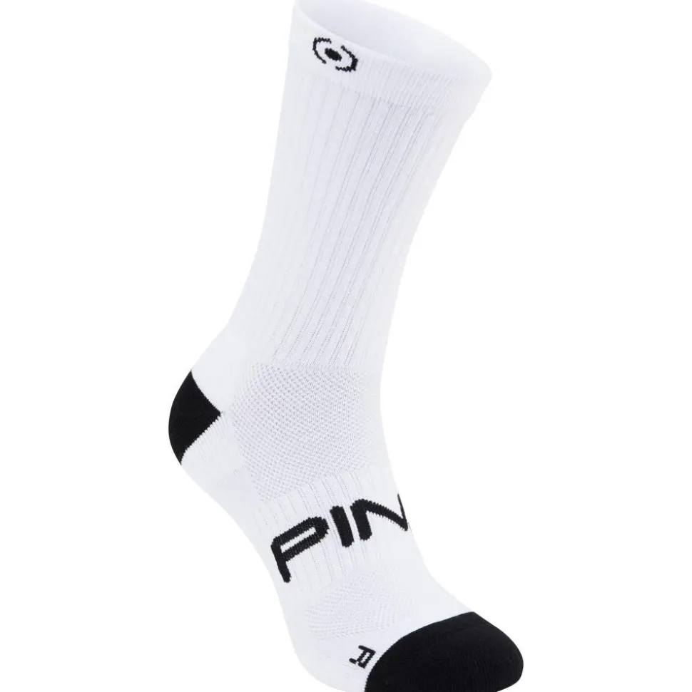 Chaussettes Ping Ping Crew Sock Black White
