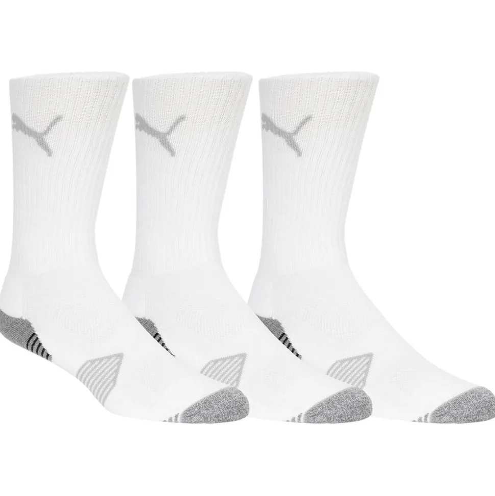 Chaussettes Puma Golf Essential Crew Cut 3 Paires Bright White