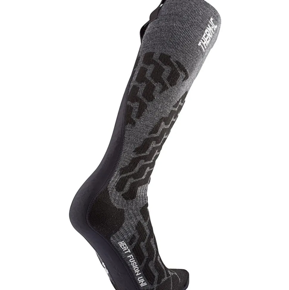 Chaussettes Therm-Ic Powersock Set Heat Fusion Uni + S-Pack 1200 Black Grey