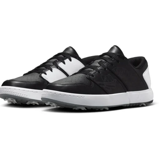 Chaussures avec crampons Nike Jordan Nu Retro 1 G Black White Cool Grey