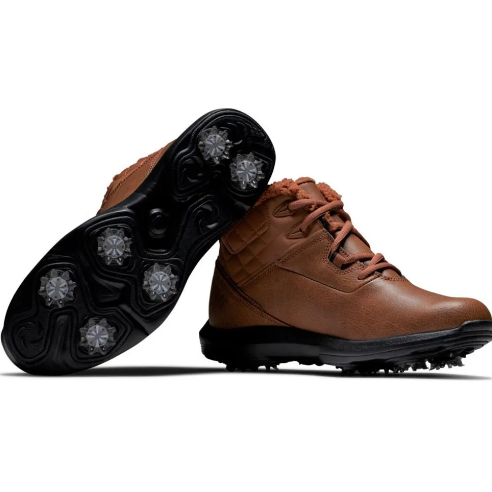 Chaussures avec crampons Footjoy Women's Stormwalker Brown