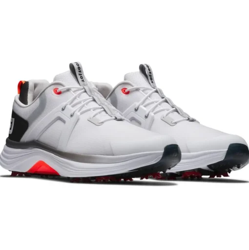 Chaussures avec crampons Footjoy Hyperflex White Black Red