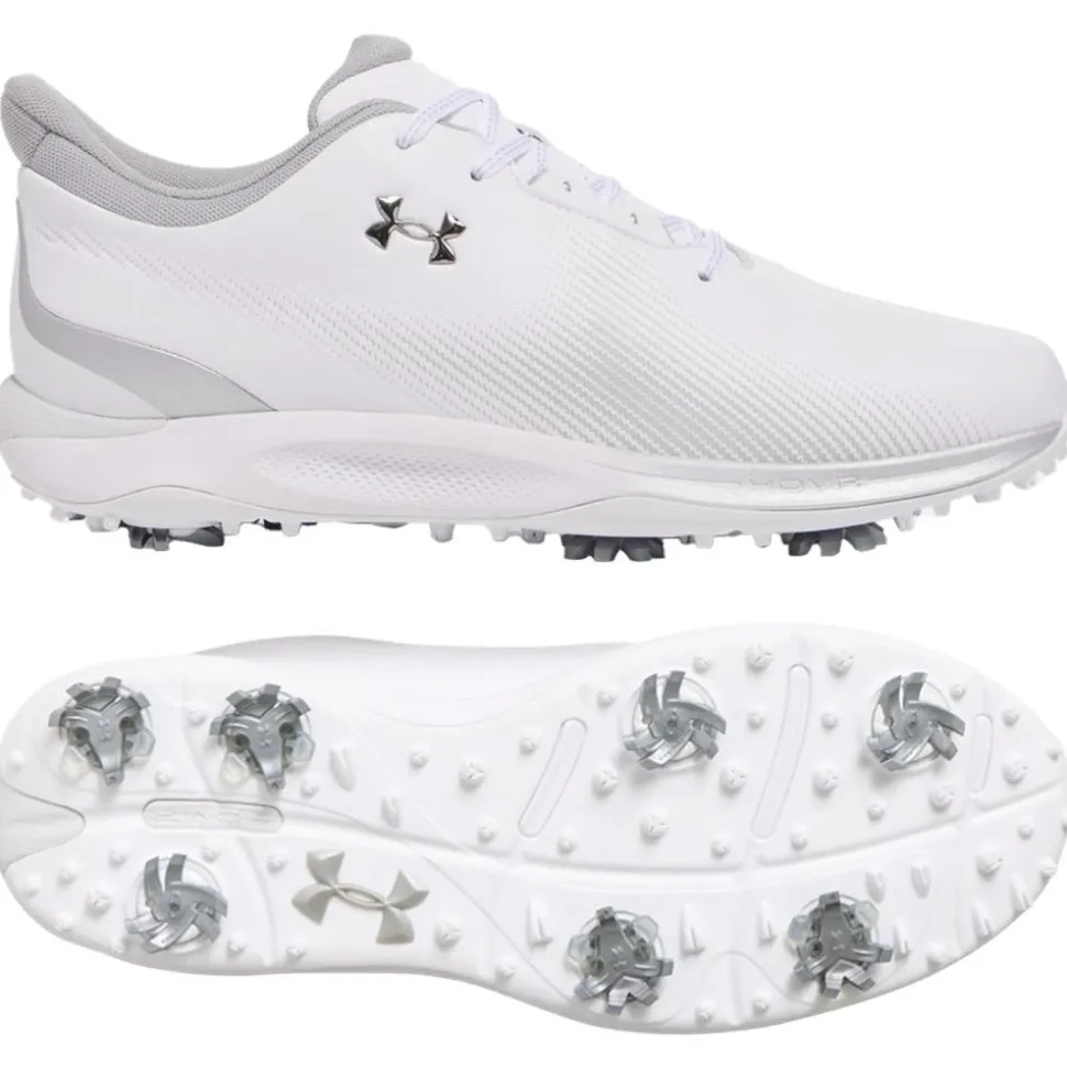 Chaussures avec crampons Under Armour Drive Fade White Metallic Silver