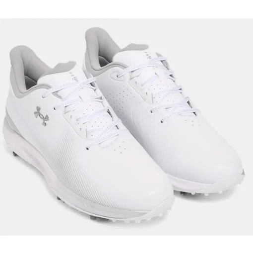 Chaussures avec crampons Under Armour Drive Fade White Metallic Silver