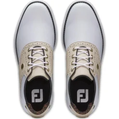Chaussures avec crampons Footjoy Traditions Women White Tan Black