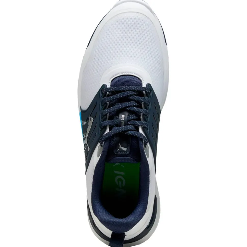 Chaussures sans crampons Puma Golf Ignite Elevate 2 White Deep Navy